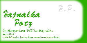 hajnalka potz business card